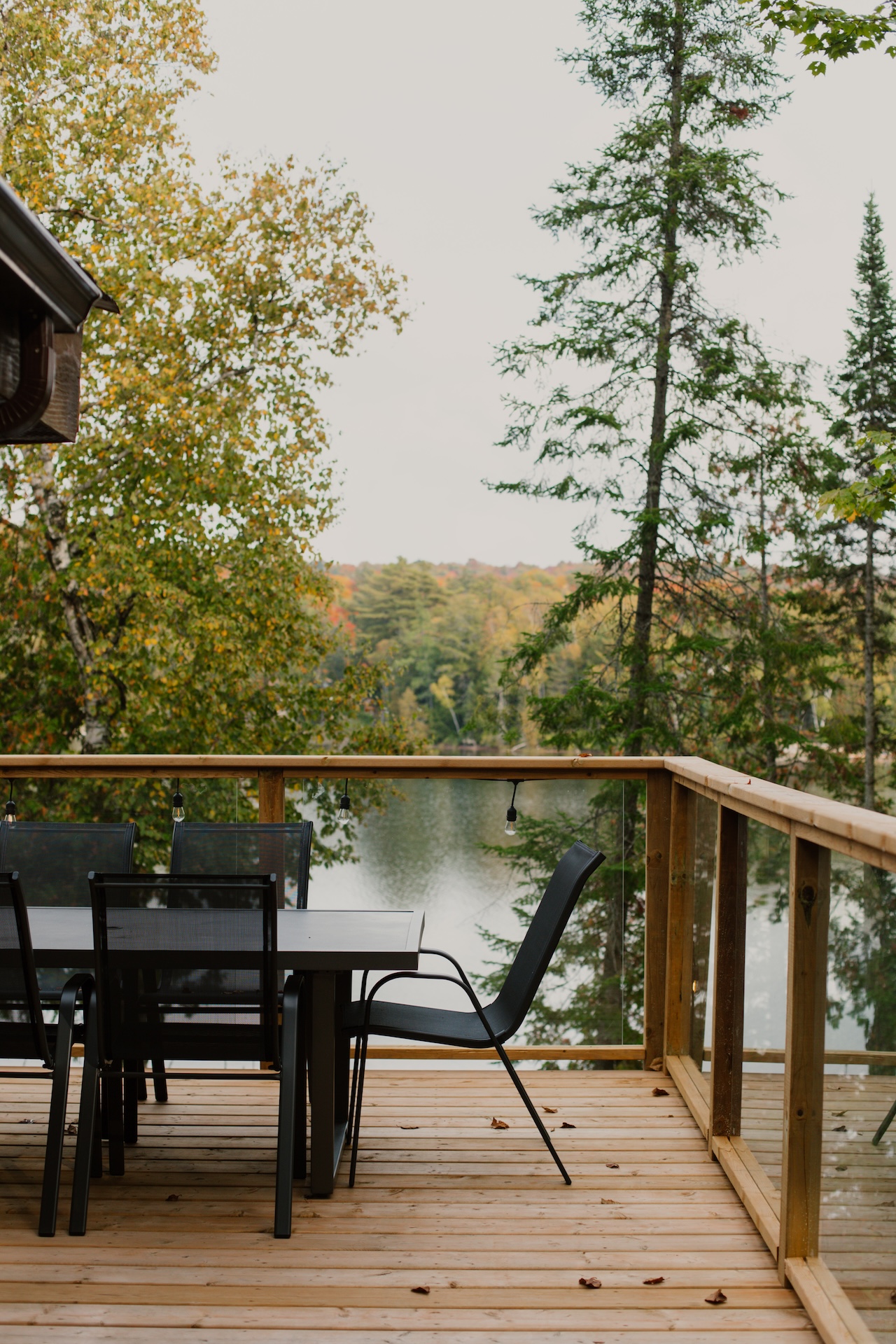Deck looking onto water